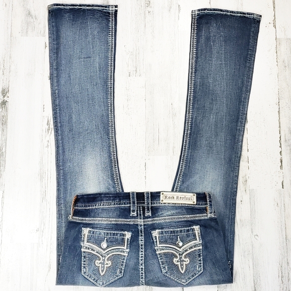 Rock Revival Denim - Rock Revival Rana Easy Boot Cut Jean's.  Size 29.